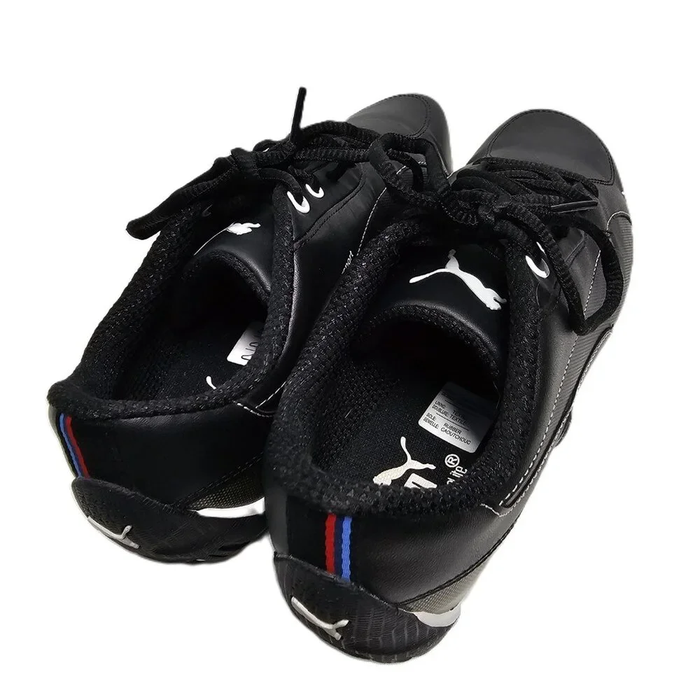 Puma BMW Motorsport Drift Cat 5 Driving Shoes Black Leather Men's 8 Sneakers